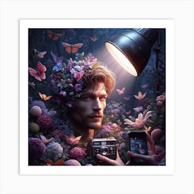 Man In A Forest Art Print