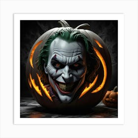 Joker Pumpkin 4 Art Print