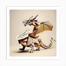 Origami Dragon Art Print