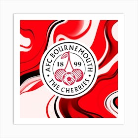 A.F.C. Bournemouth Logo Wall Arts 2 Art Print