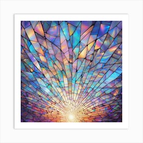 Vitray Style Sky Broken Glass Effect No Background Stunning Something That Even Doesnt Exist M Art Print