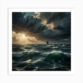 Stormy Sea 2 Art Print