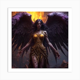 Angel Of Fire Art Print