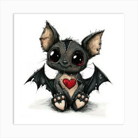 Little Bat With Heart 1 Póster