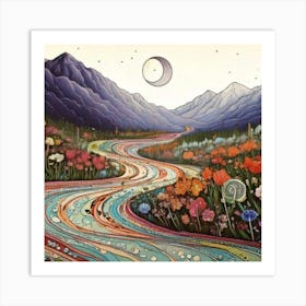 Road To The Moon Art Print