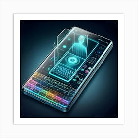 A Design Of A Next Level Mobile Phone 3 Art Print