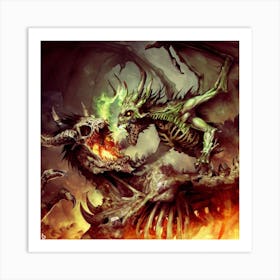 Demons And Dragons 1 Art Print