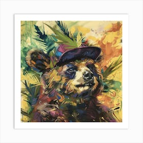 Bear In A Hat Art Print