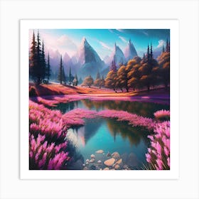 Landscape Painting 88 Art Print