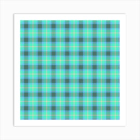 Plaid Fabric 36 Art Print