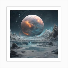 A Frozen Space Planet 1 Art Print