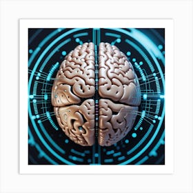 Artificial Intelligence Brain 17 Art Print