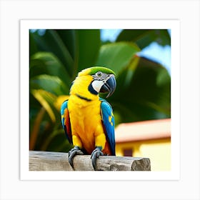 Colorful Parrot 1 Art Print