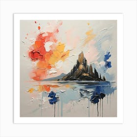 Abstract landscape Art Print