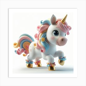 Pearl Perfection Unicorn Art Print