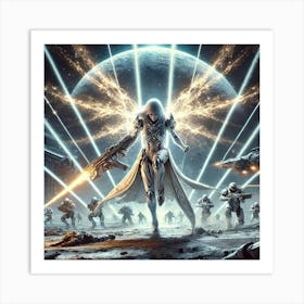 High Commander Selene Moonlight Fury Art Print