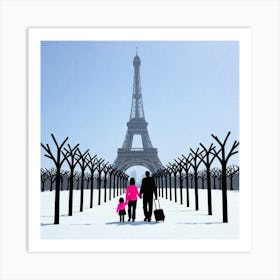 Paris Eiffel Tower 3 Art Print