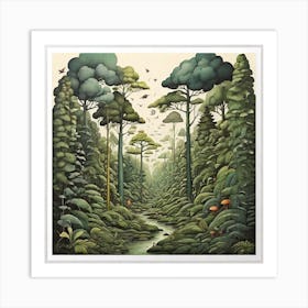 Forest Print Art Print