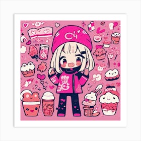 Kawaii Art Print