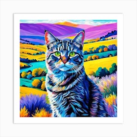 Cat Painting 3 Art Print