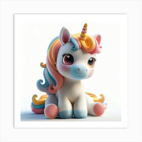 Cute Unicorn 860 Art Print