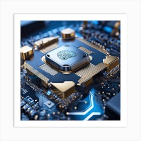 Cpu chip Art Print