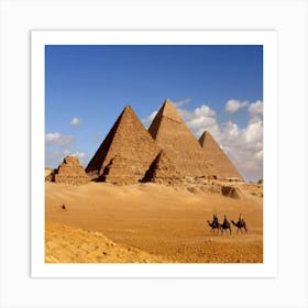 Pyramids Of Giza Art Print