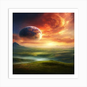 Landscape With Planets Art Print