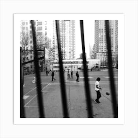 Basketball Court New York Art Print