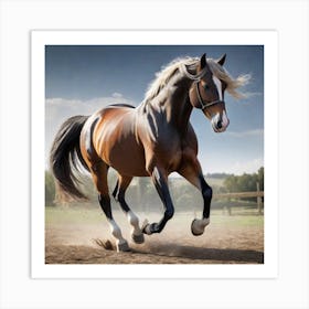 Horse Galloping Art Print