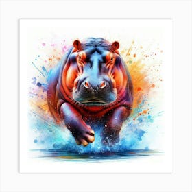 Hippo 4 Art Print