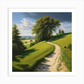 Path Through The Countryside Art Print