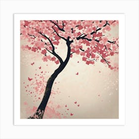 Cherry blossom tree Art Print