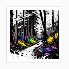 Forest Path 28 Art Print