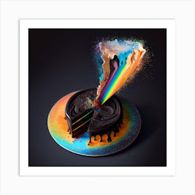 Rainbow Cake 1 Art Print