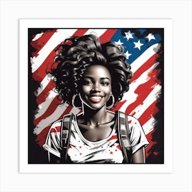 African American Girl Art Print