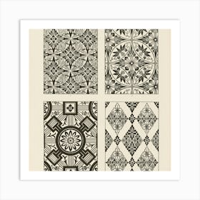 Vintage Geometrical Patterns 1 Art Print