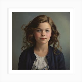 Portrait Of A Young Girl Art Print