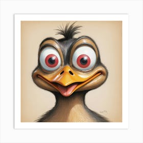 Duck Face Art Print