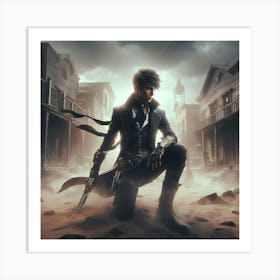 Man With A Sword Art Print