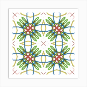 National Color Pattern Art Print