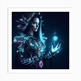 Sci-Fi Girl Art Print