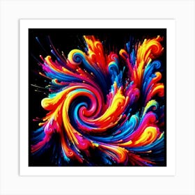 Colorful Swirl 2 Poster