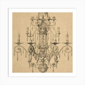 Chandelier Art Print