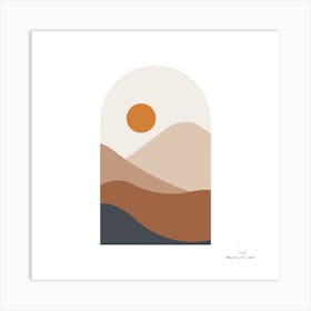 Sand And Sun.A fine artistic print that decorates the place. Art Print