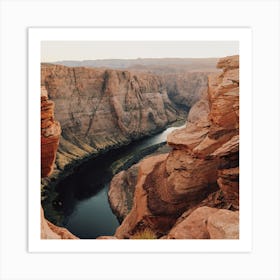 Horseshoe Bend Square Art Print