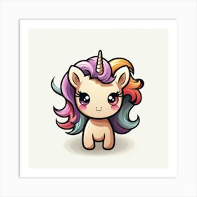 Cute Unicorn 617 Art Print