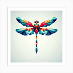 Geometric Art Dragonfly Art Print