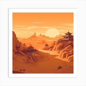 Chinese Landscape Art Print