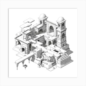 City in the Desert Art Print